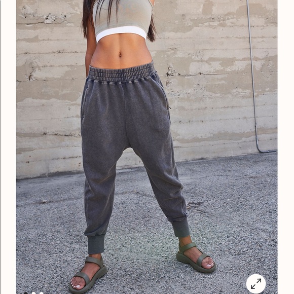 Free people June Bug jogger zipper harem pants - Picture 3 of 11